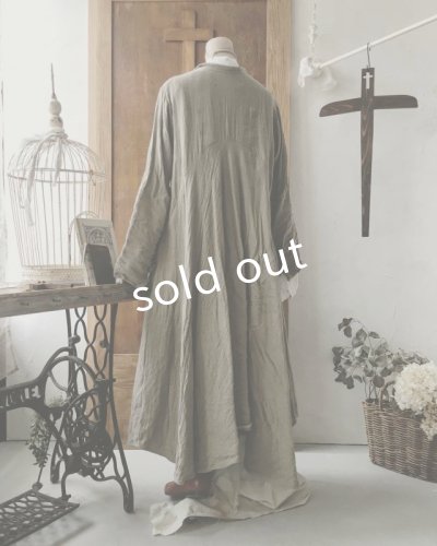 画像10: HALLELUJAH／Robe de fame de chambre　小間使いローブ・wool baige