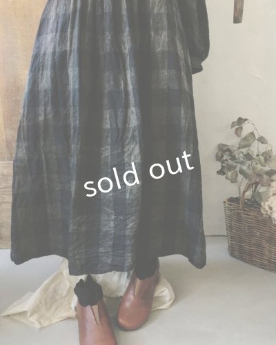 画像5: HALLELUJAH／La Bergère (1880′s)羊飼いローブ・ブロックチェック