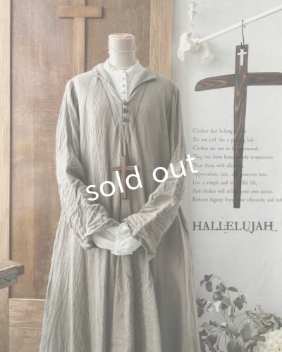 画像3: HALLELUJAH／Robe de fame de chambre　小間使いローブ・wool baige