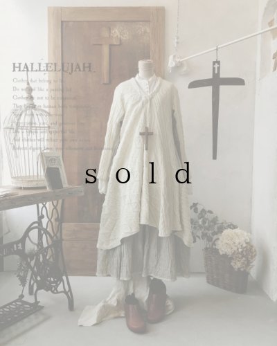 画像1: HALLELUJAH／Robe d’Aran　アランローブ・off white
