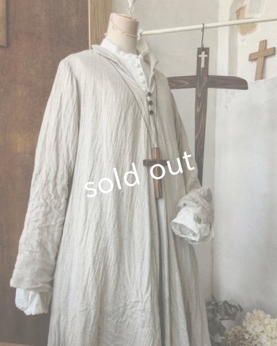 画像4: HALLELUJAH／Robe de fame de chambre　小間使いローブ・wool flax