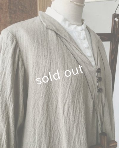 画像5: HALLELUJAH／Robe de fame de chambre　小間使いローブ・wool baige