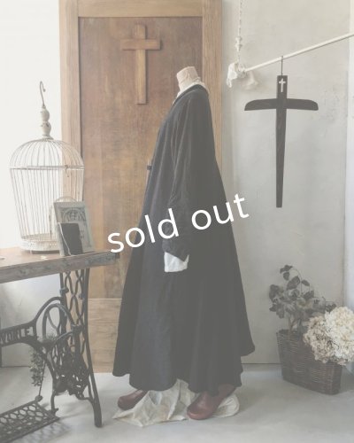 画像9: HALLELUJAH／Robe de fame de chambre　小間使いローブ・wool charcoal