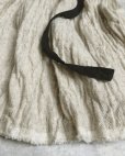 画像2: MARCHE' DE SOEUR/ウールリネン吊りスカート・オフ×黒 (2)