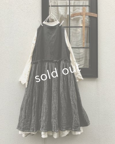 画像9: MARCHE' DE SOEUR/ウール×コットンベストワンピース・黒