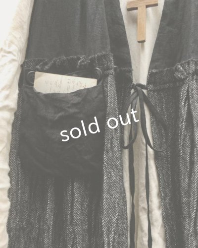 画像3: MARCHE' DE SOEUR/ウール×コットンベストワンピース・黒