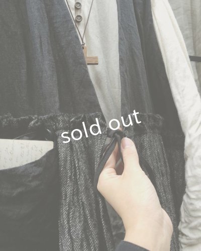 画像4: MARCHE' DE SOEUR/ウール×コットンベストワンピース・黒