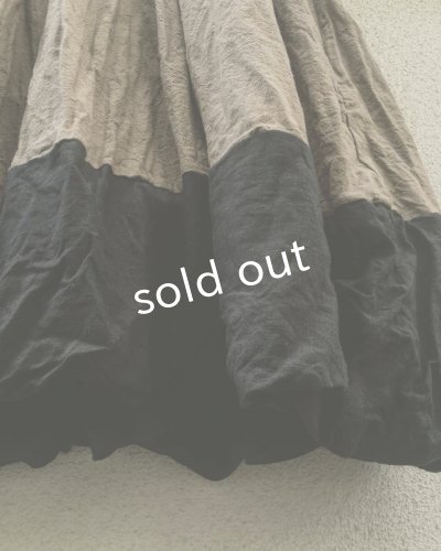 画像8: MARCHE' DE SOEUR/ウォッシュリネンワンピース・カーキブラウン×黒