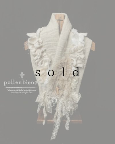 画像1: pollenbienco／アルルの少女の衿飾り・メダイユ