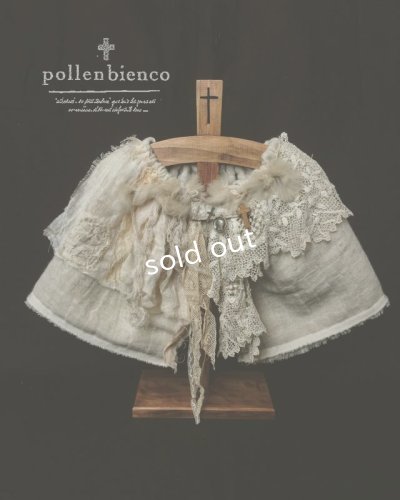 画像1: pollenbienco／アルルの少女の衿飾り・ケープ