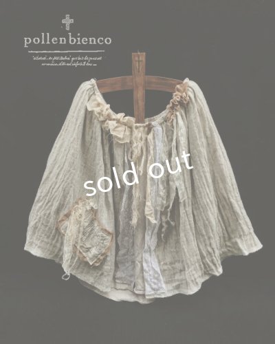 画像1: pollenbienco／ブルターニュの少女のポンチョ