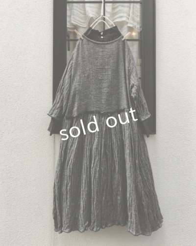 画像8: MARCHE' DE SOEUR/ウールリネンワンピース・黒