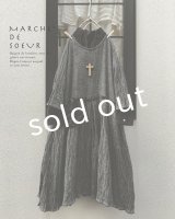 MARCHE' DE SOEUR/ウールリネンワンピース・黒