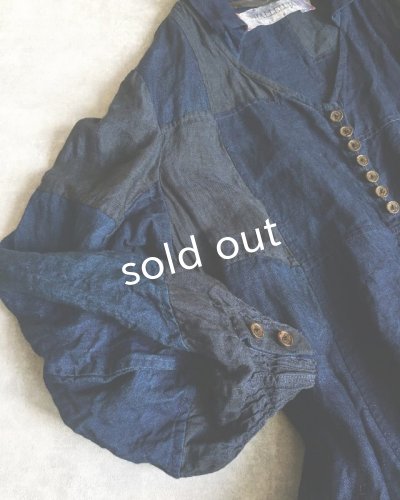 画像6: HALLELUJAH/1920s Nomad Dress ノマドドレス・インディゴ
