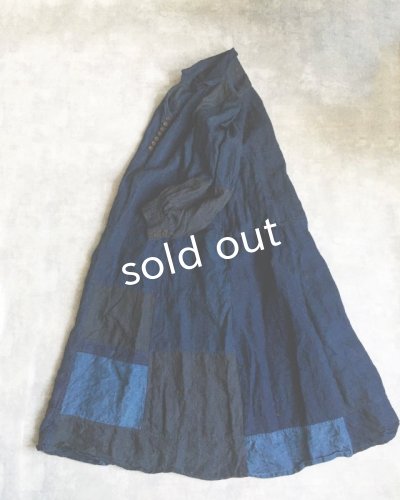 画像7: HALLELUJAH/1920s Nomad Dress ノマドドレス・インディゴ