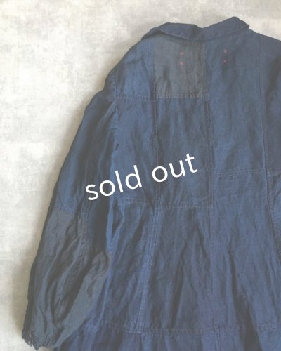 画像9: HALLELUJAH/1920s Nomad Dress ノマドドレス・インディゴ