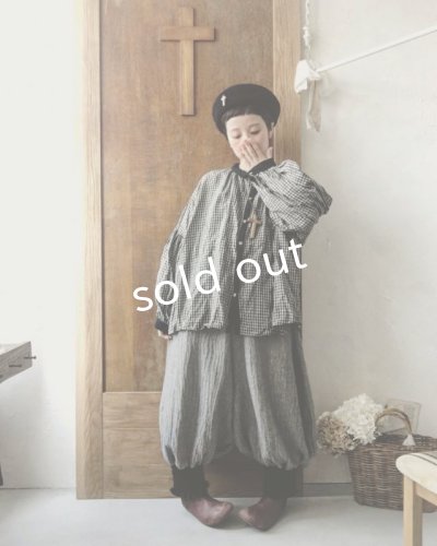 画像10: MARCHE' DE SOEUR/ちび襟パフ袖ブラウス・生成り