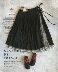 画像1: MARCHE' DE SOEUR/タブリエスカート・黒×ネイビーギンガム (1)