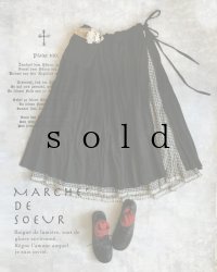 MARCHE' DE SOEUR/タブリエスカート・黒×ネイビーギンガム