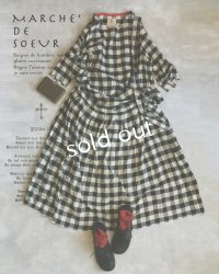 MARCHE' DE SOEUR/ワンショルダーワンピース・綿麻ギンガム