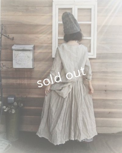 画像20: MARCHE' DE SOEUR/ワンショルダーワンピース・綿麻ギンガム