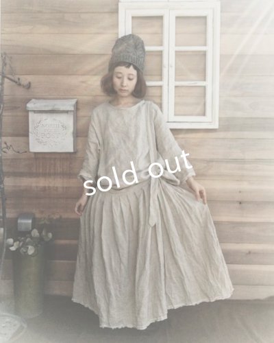 画像15: MARCHE' DE SOEUR/ワンショルダーワンピース・綿麻ギンガム