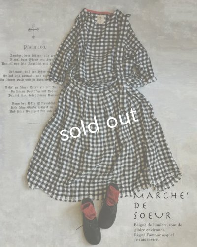 画像4: MARCHE' DE SOEUR/ワンショルダーワンピース・ダブルガーゼギンガム