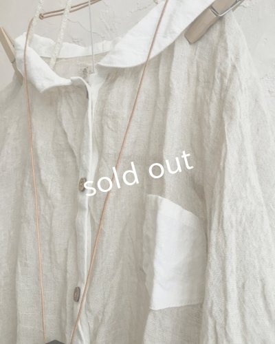 画像5: MARCHE' DE SOEUR/ちび襟パフ袖ブラウス・生成り