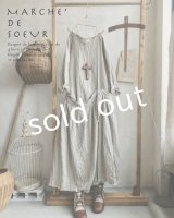 MARCHE' DE SOEUR/ワンショルダーワンピース・生成り