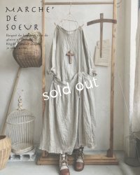 MARCHE' DE SOEUR/ワンショルダーワンピース・生成り