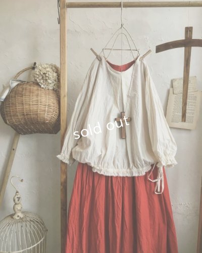 画像2: MARCHE' DE SOEUR/くしゅリボンプルオーバー・アンティークミルク