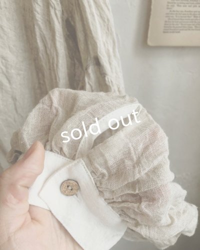 画像9: MARCHE' DE SOEUR/ちび襟パフ袖ブラウス・生成り