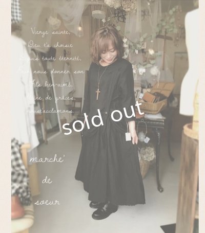画像12: MARCHE' DE SOEUR/ワンショルダーワンピース・ブラックギンガム