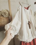 画像8: MARCHE' DE SOEUR/くしゅリボンプルオーバー・朱赤 (8)