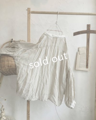 画像7: MARCHE' DE SOEUR/ちび襟パフ袖ブラウス・生成り