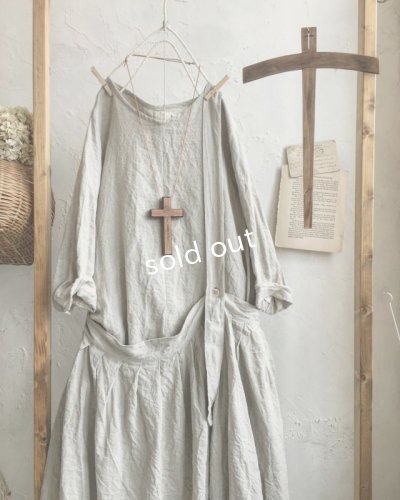 画像2: MARCHE' DE SOEUR/ワンショルダーワンピース・生成り