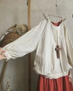 画像9: MARCHE' DE SOEUR/くしゅリボンプルオーバー・朱赤 (9)