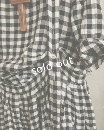 画像3: MARCHE' DE SOEUR/ワンショルダーワンピース・ダブルガーゼギンガム