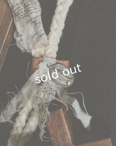 画像5: pollenbienco/アンティークレースの特大十字架ネックレス