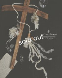 pollenbienco／アンティークレースのミニ十字架ネックレス
