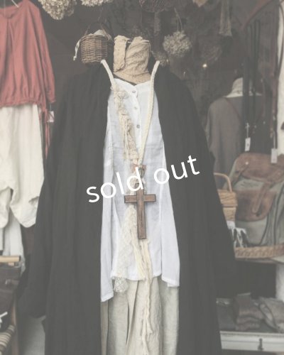 画像6: pollenbienco/アンティークレースの特大十字架ネックレス