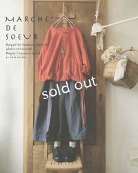 MARCHE' DE SOEUR/くしゅリボンプルオーバー・朱赤