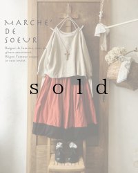 MARCHE' DE SOEUR/ポケットスカート・朱赤