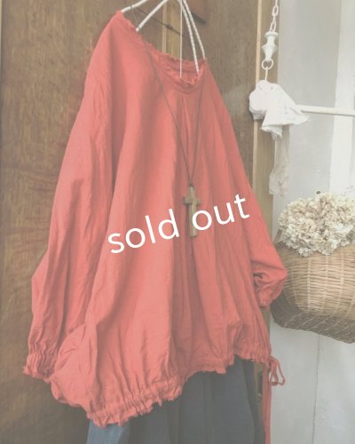 画像3: MARCHE' DE SOEUR/くしゅリボンプルオーバー・朱赤