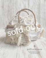 pollenbienco／アンティークレースのかごバッグ・祈りのメダイ