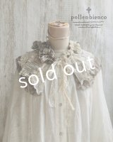 pollenbienco／アンティークレースとガーゼのティペット・a