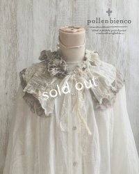 pollenbienco／アンティークレースとガーゼのティペット・a