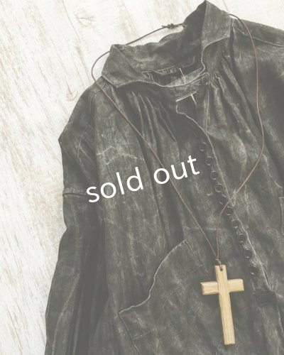 画像6: HALLELUJAH/1890's Bourgeron 1890年代 羊飼いシャツワンピース・墨染dark charcoal