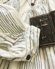 画像3: HALLELUJAH／1890's Bourgeron　1890年代　羊飼いシャツワンピース・off white stripe