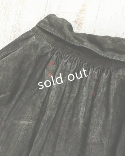 画像9: HALLELUJAH/1890's Bourgeron 1890年代 羊飼いシャツワンピース・墨染dark charcoal